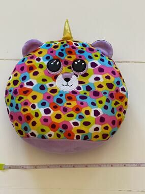 TY Squish A Boo Plush Giselle Rainbow Leopard  2021